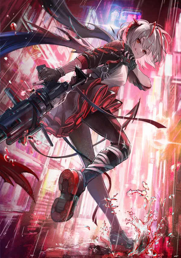 W Arknights Wallpaper Kyusoukyu's Red Rain Masterpiece! #1003