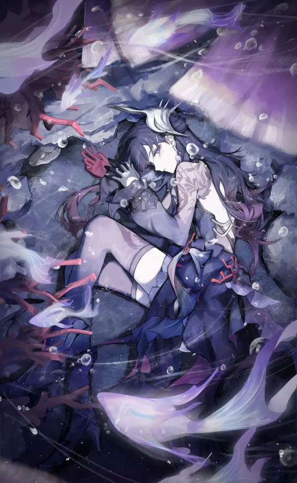 Hysilens Underwater Dream: Honkai Star Rail Fanart by nueegochi #1006
