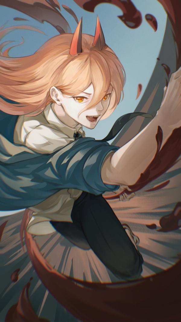 Power Chainsaw Man Fanart by yato: Blood Devil Wallpaper #1016