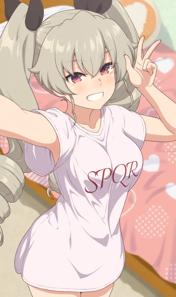 Anzai Chiyomi Selfie Time! (Girls und Panzer, by badguy) #1050