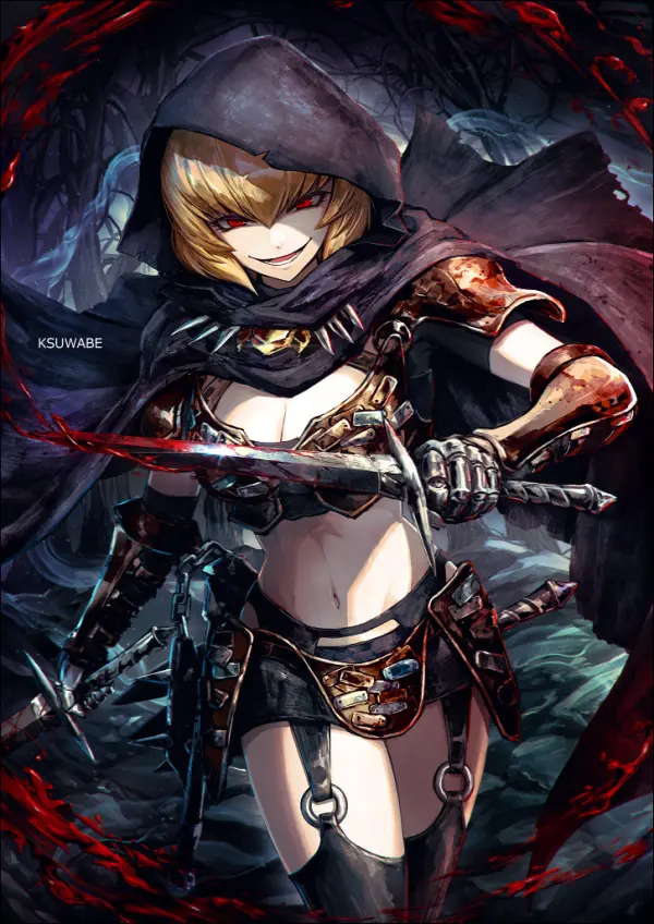 Overlord's Clementine: Bloody Fanart Wallpaper by k-suwabe! #1069
