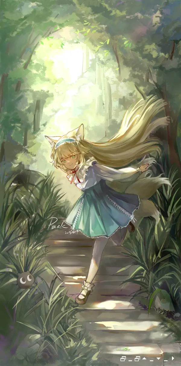Forest Whispers Suzuran Arknights Wallpaper Fanart by packiiy #1081