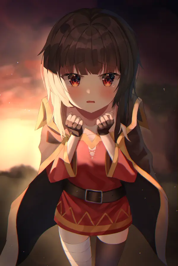 Blushing Megumin Fanart Wallpaper – KonoSuba’s Crimson Demon by nannung #1085