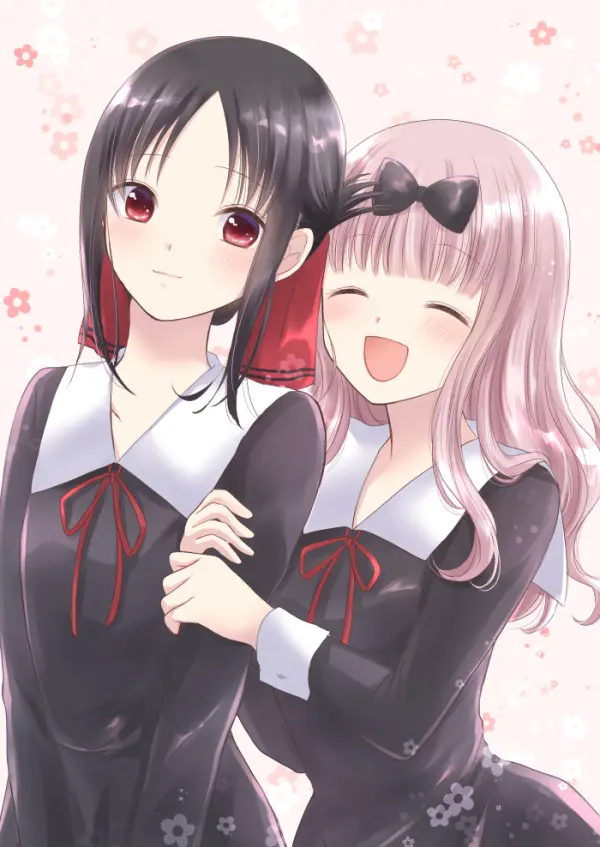 Kaguya Shinomiya & Chika Fujiwara Best Friends Art Wallpaper – Artwork by maekawa suu #1086