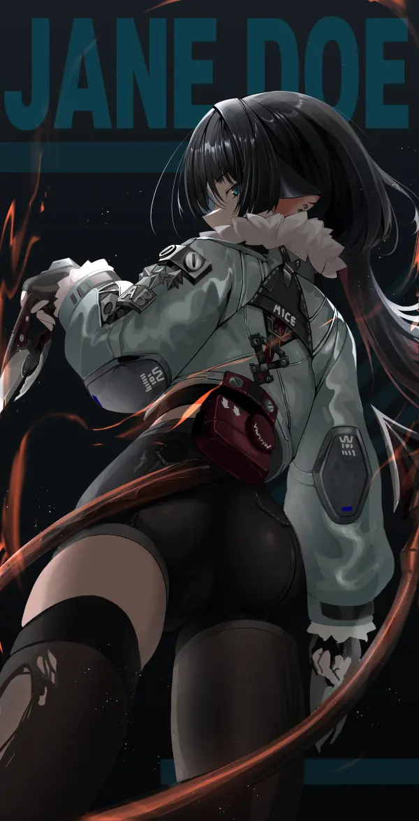 Jane Doe Fanart Wallpaper – Zenless Zone Zero Edgy Style by nn11 #1087