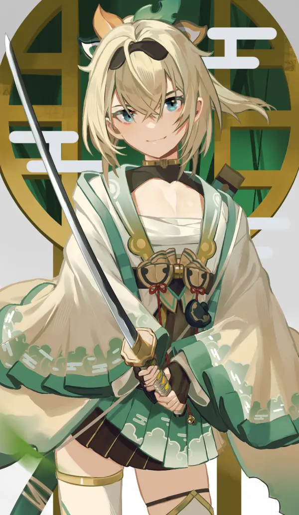 Kazama Iroha Samurai Spirit Wallpaper Fanart by moonlaw Hololive Egasumi #1104