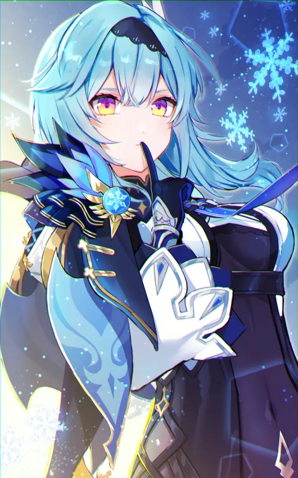 Captivating Eula Lawrence Solo Wallpaper – Genshin Impact Fanart by Goroo #1108