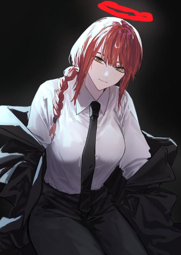 Makima's Enigmatic Smile by hjm matsukasa | Chainsaw Man HD Wallpaper #1116
