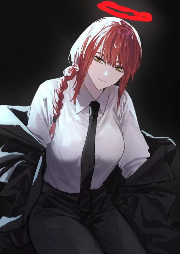 Makima's Enigmatic Smile by hjm matsukasa | Chainsaw Man HD Wallpaper #1116