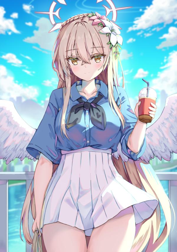 Nagisa's Sunny Day Out Blue Archive HD Wallpaper by natie #1128