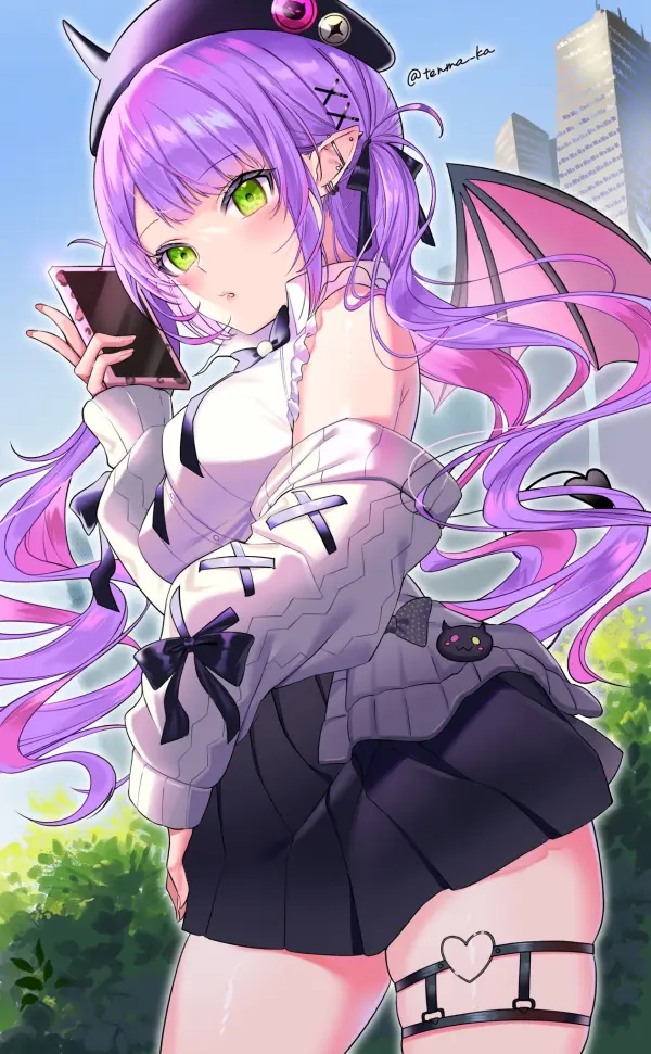 Towa's Stylish City Stroll Hololive HD Wallpaper #1141