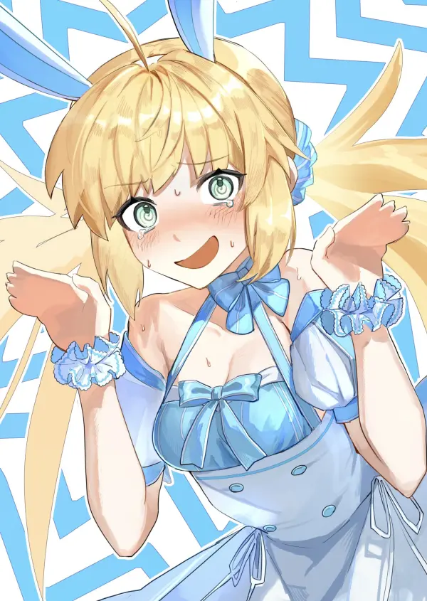 Charming Artoria Pendragon Bunny Maid Fanart Wallpaper – Fate Series by Tokoni Fusu #1165