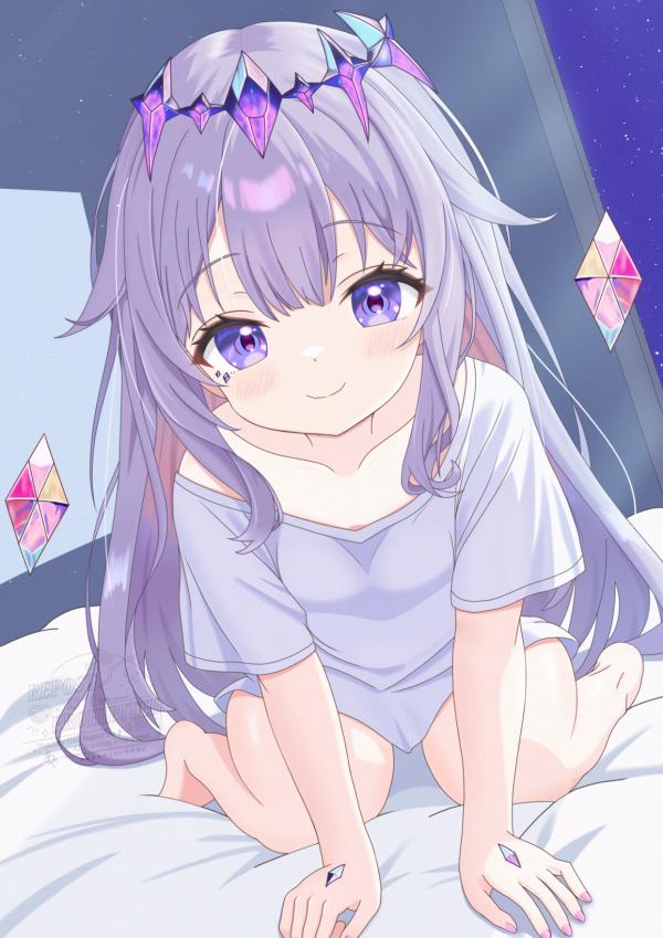 Dreamy Koseki Bijou Fanart Wallpaper – Hololive Gem Idol by artexyan #1167