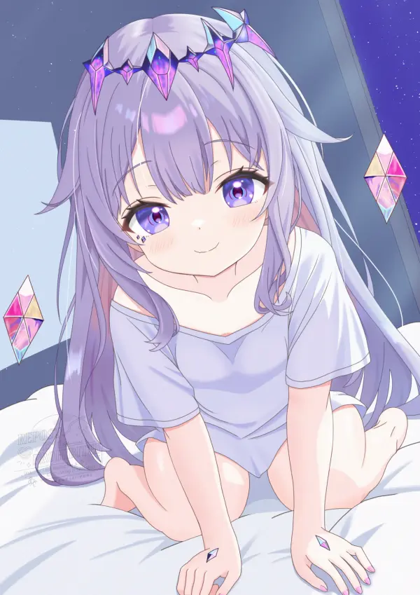 Dreamy Koseki Bijou Fanart Wallpaper – Hololive Gem Idol by artexyan #1167