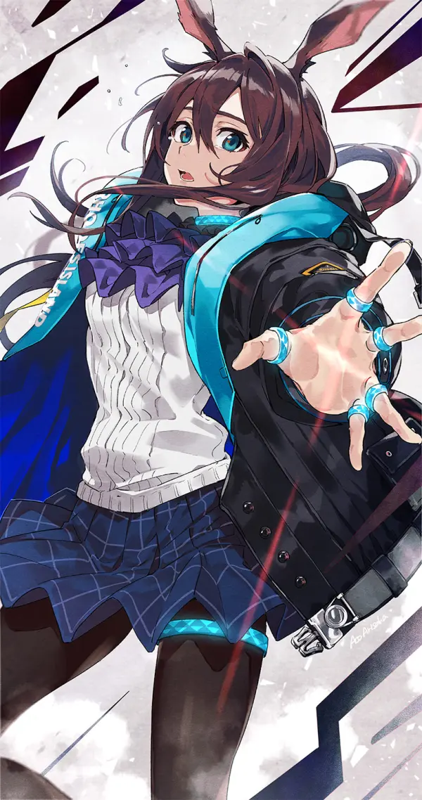 Amiya Arknights Dynamic Reach Wallpaper Fanart by arisaka ako #1171