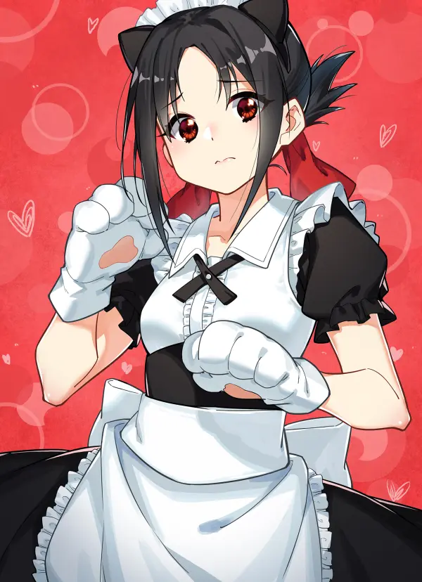 Kaguya Shinomiya Cat Maid Fanart Wallpaper by Zhanzheng Zi #1190