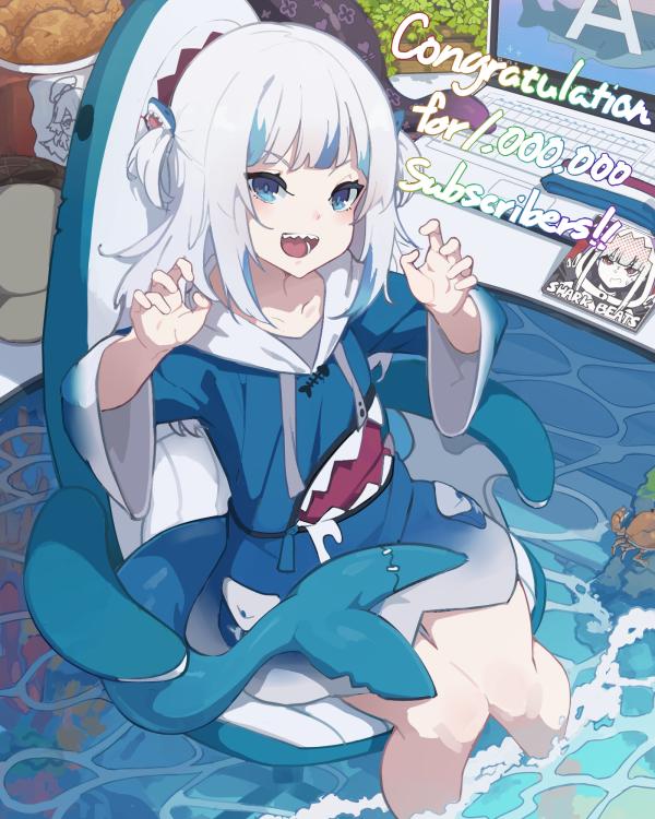 Stunning Gawr Gura Hololive Wallpaper Fanart by kurokitsune float0108 #1203