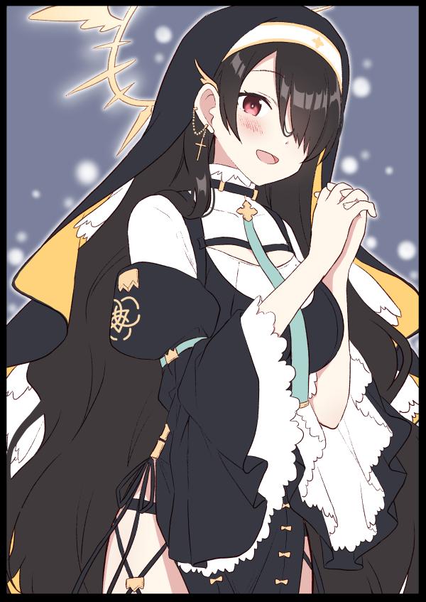 Wakaba Hinata Blue Archive Nun Outfit Wallpaper #1222