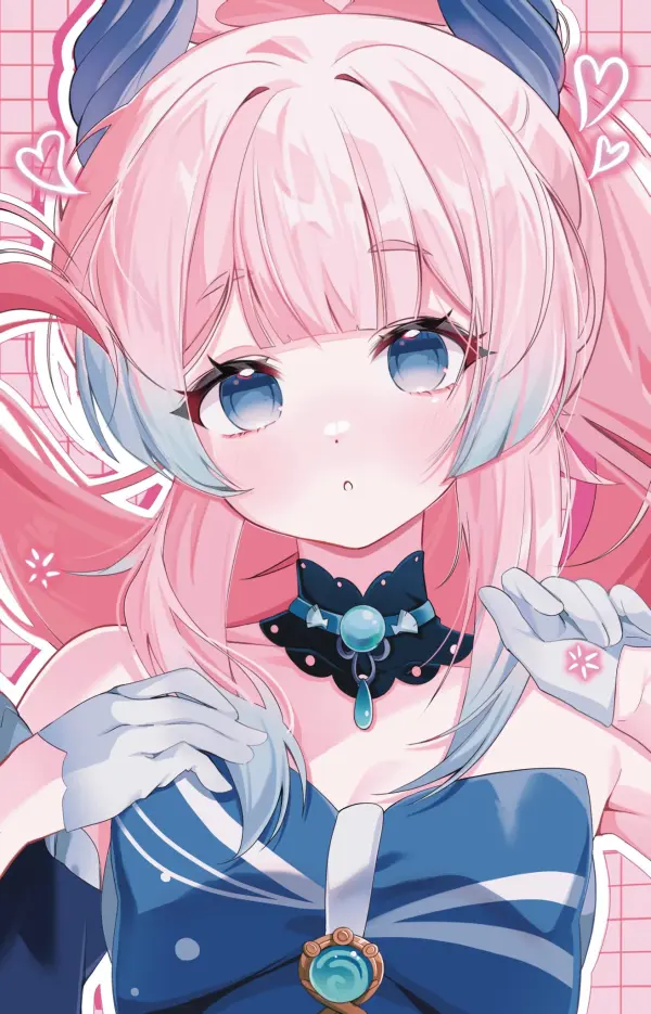 Sangonomiya Kokomi Genshin Impact Pink Heart Wallpaper #1229