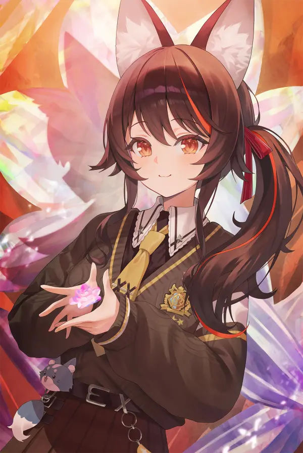 Ookami Mio Hololive School Uniform Wallpaper #1231