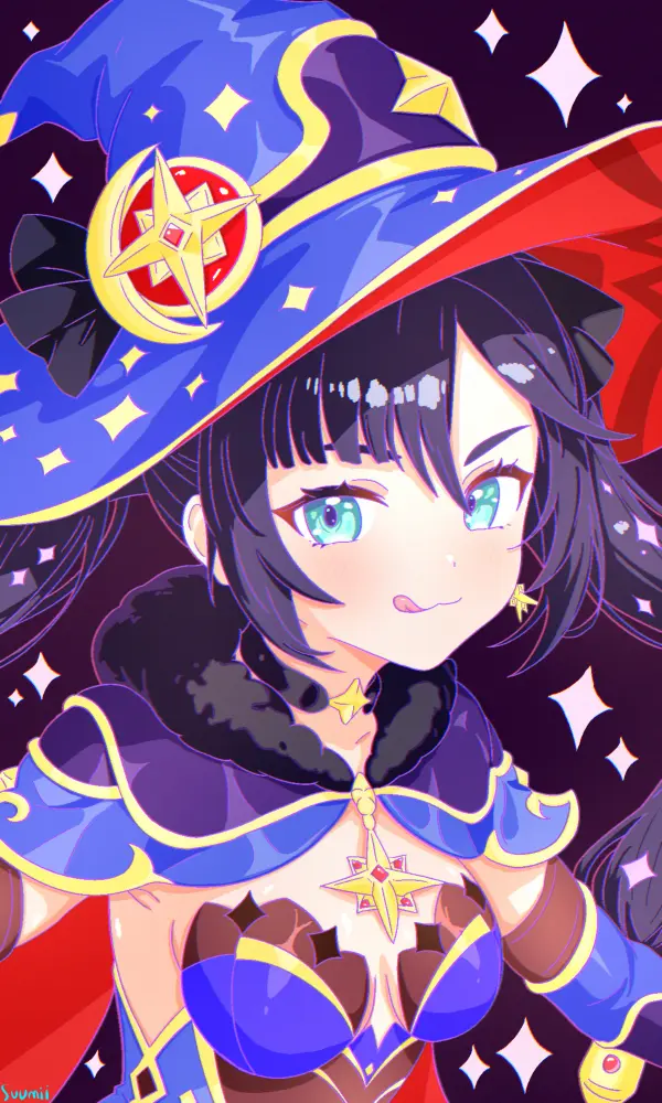 Mona Megistus Witch Hat Genshin Impact Wallpaper by Suumii #1247