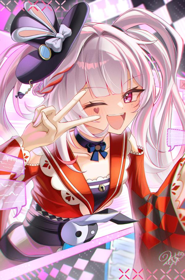 Sparxie V Sign Wink HD Portrait #1255