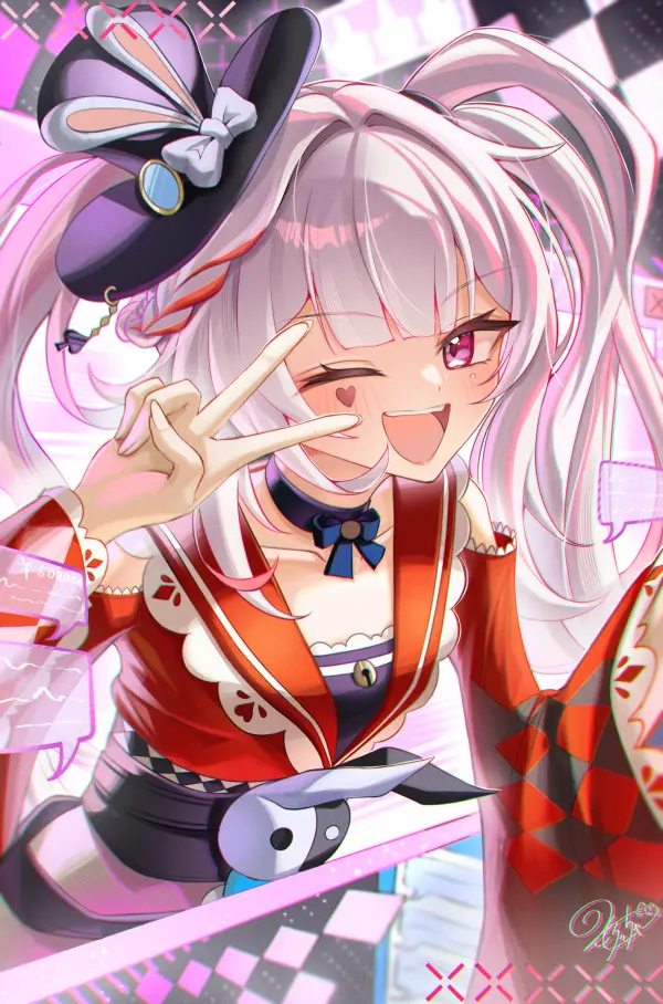 Sparxie V Sign Wink HD Portrait #1255