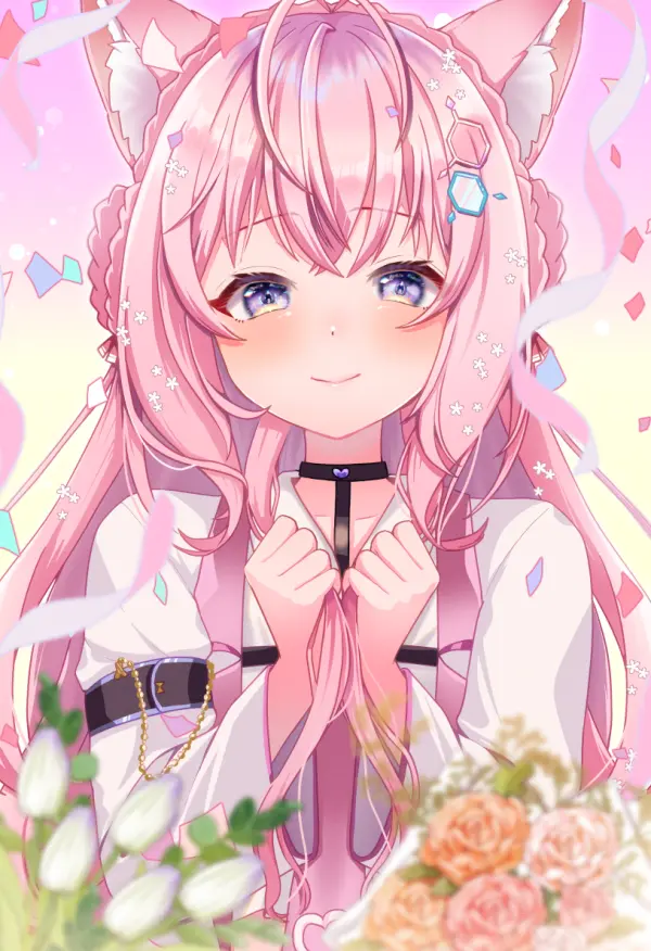 Hakui Koyori Wolf Girl Lab Coat Portrait #1265