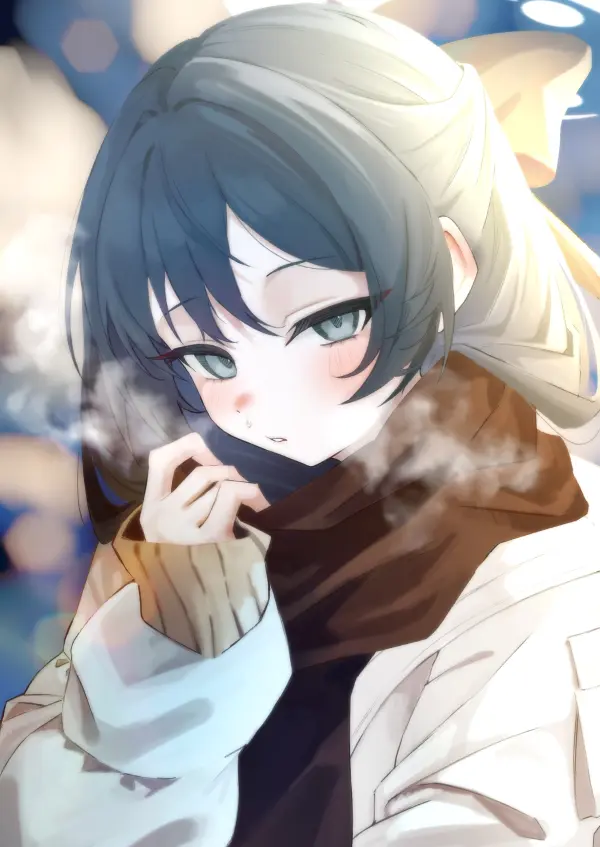 Ryuuge Kisaki Blushing Half Ponytail Open Jacket HD #1298