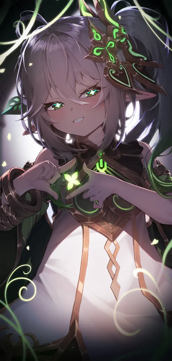 Nahida Star Pupils Finger Frame Portrait #1305