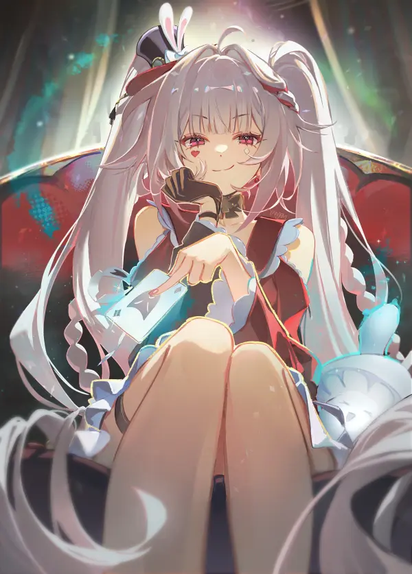 Sparkle Heart Mark Smile on Couch Full HD #1339