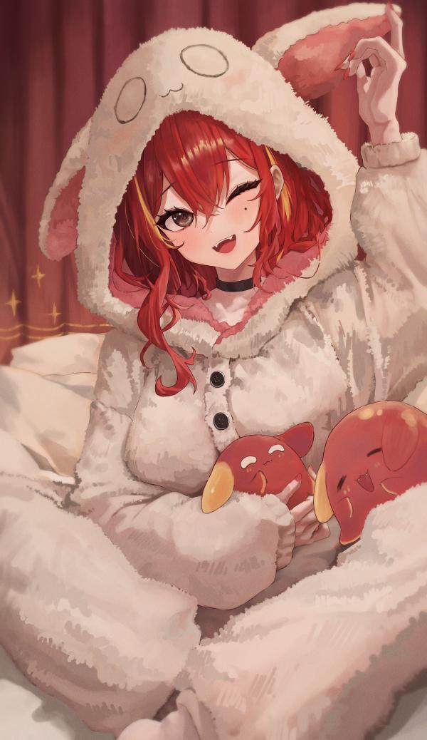 Akane Lize Cozy Onesie Bed Portrait QHD #1355