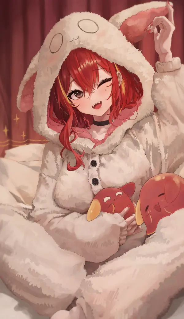 Akane Lize Cozy Onesie Bed Portrait QHD #1355