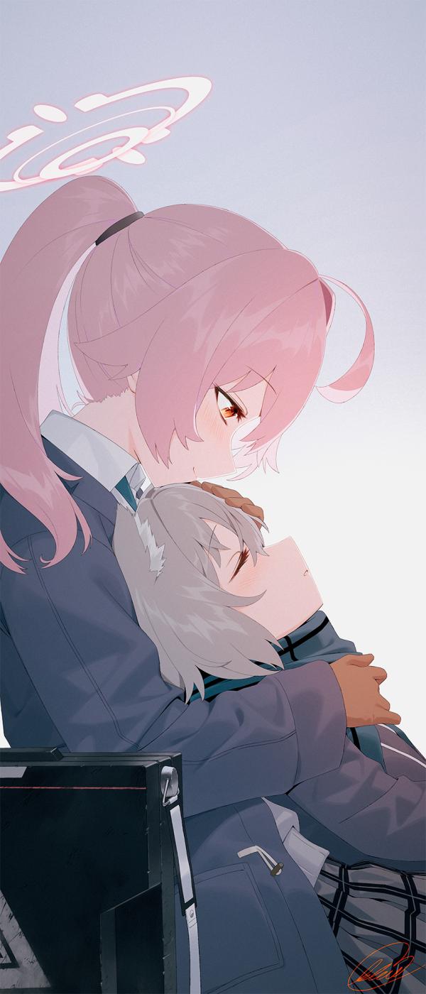 Hoshino Wolf Girl Pink Hair Portrait #1361