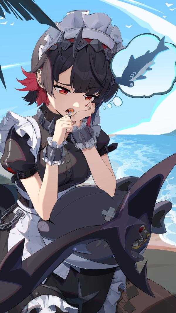 Ellen Joe Shark Maid Lollipop Beach QHD #1368