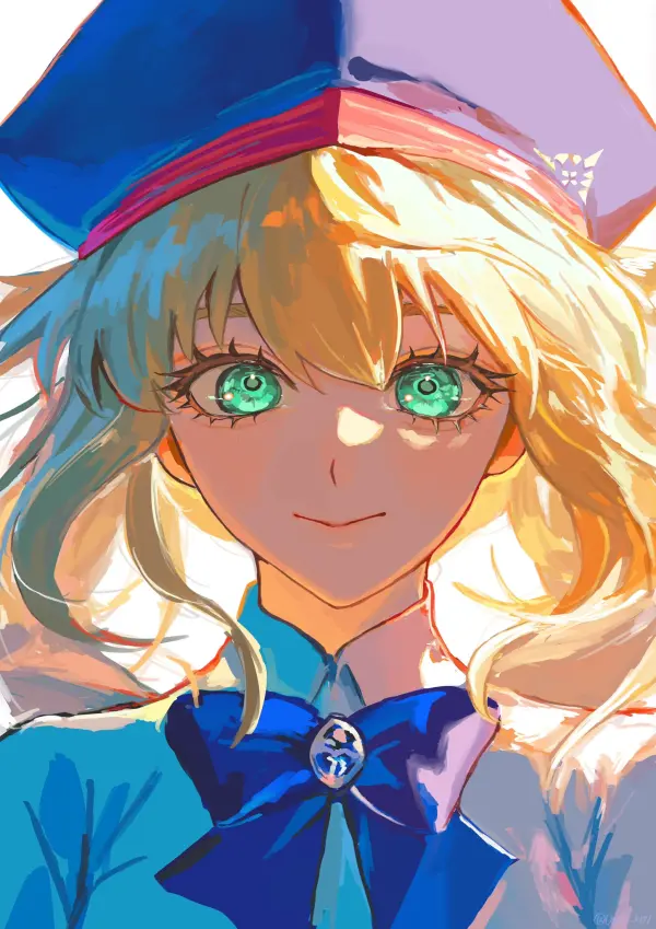 Artoria Caster Beret Smile Sidelit HD Portrait #1372