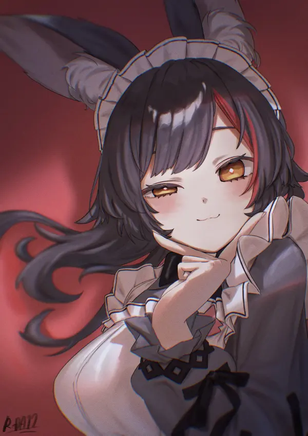 Ookami Mio Maid Outfit Anime Wallpaper 1080p #1385