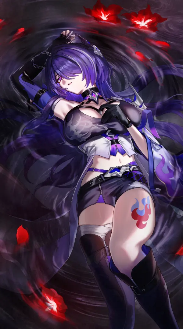 Acheron Dark Spider Lily Theme Wallpaper 2K #1386