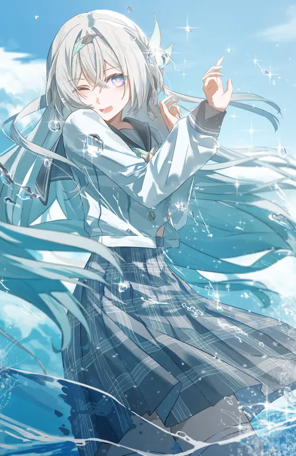 Firefly Honkai Star Rail Serafuku Wallpaper 4K #1387