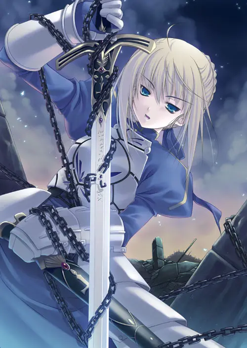 Artoria Pendragon Chained Sword Wallpaper HD #1388