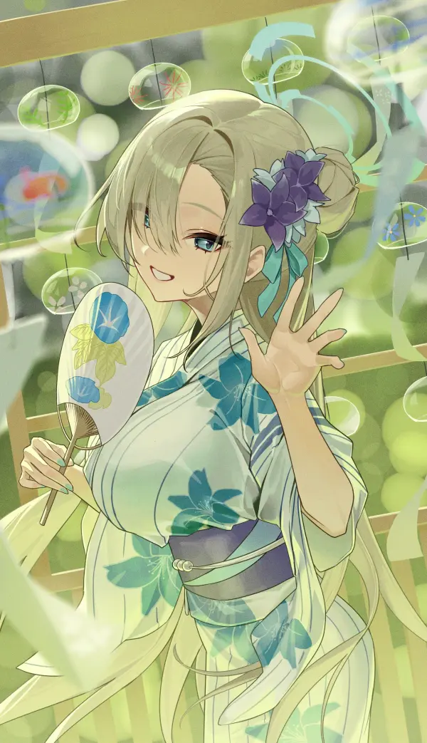 Ichinose Asuna Summer Yukata Wallpaper 1080p #1413