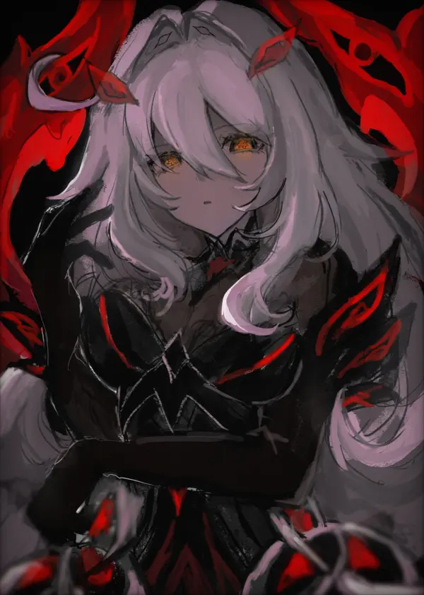 Dark Aura Ronova Genshin Impact Art by Sato 0204 2K #1424
