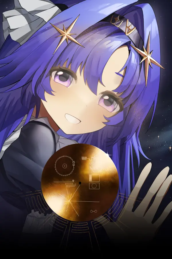 Starry Grin Voyager Art by Zhimu Mu 4K #1450
