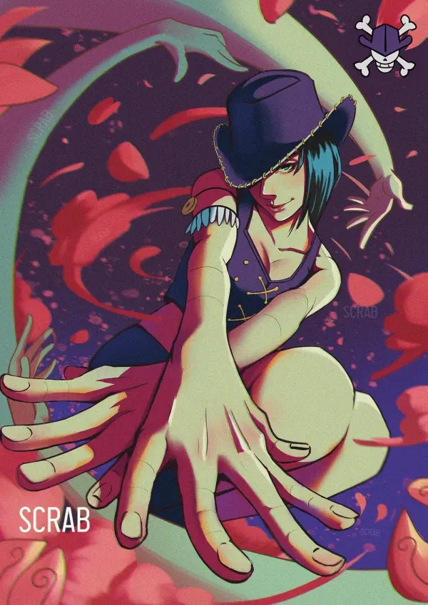 Nico Robin Squatting with Petals - Disfattbidge4 HD#1467