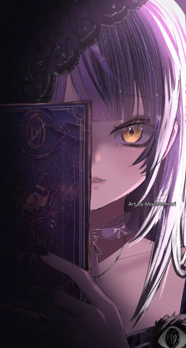 Dark Shiori Novella in pajamas Art by Moememuri 2K #1468