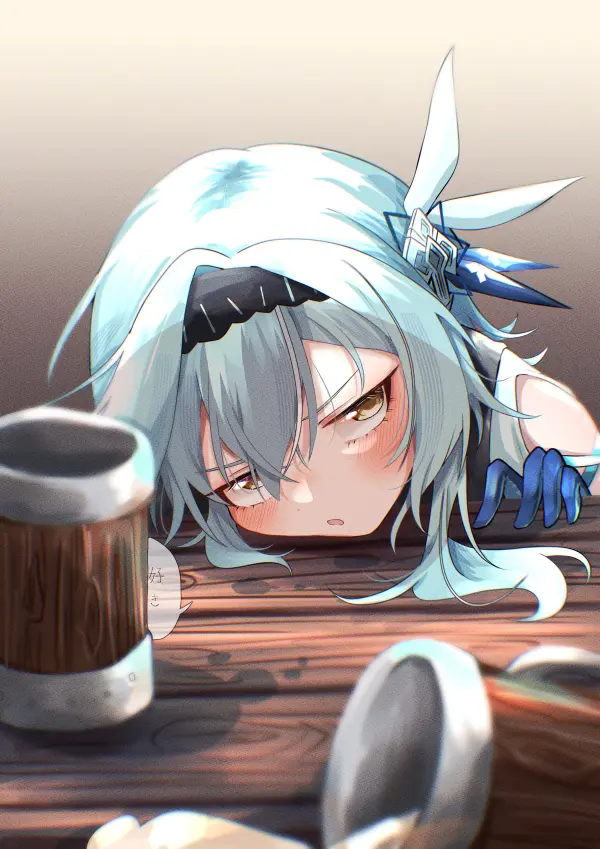 Tipsy Eula Lawrence Table Pose by Upamaru 4K #1472