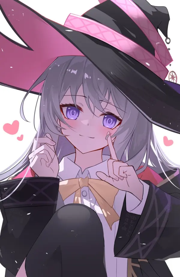 Smiling Elaina in Witch Hat Portrait by Shiyan Ying #1505