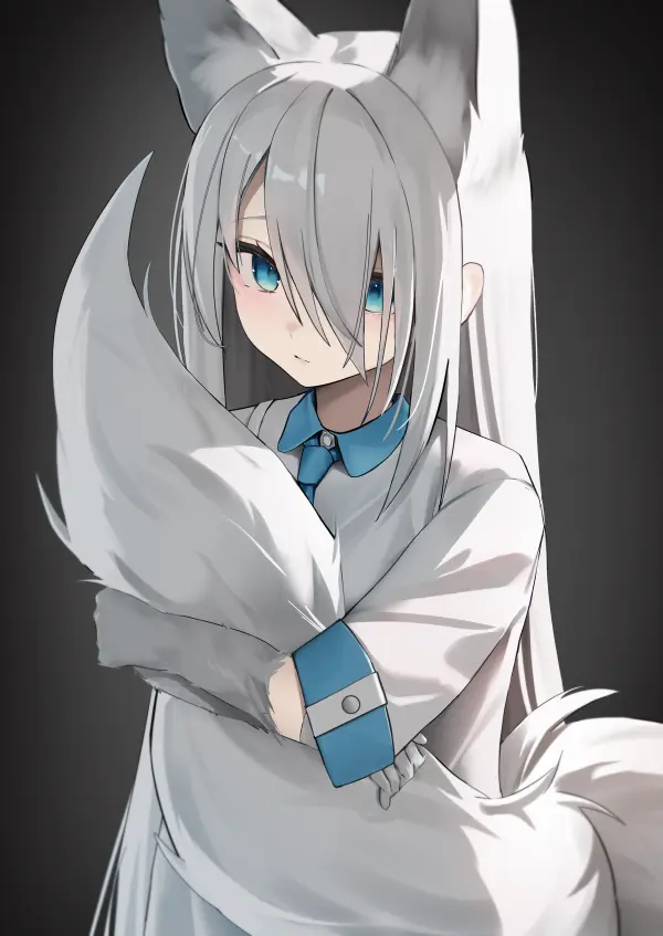Quiet Shirakami Fubuki Portrait for Your Phone #1507