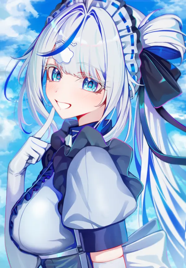 Aokumo Rin under Bright Blue Sky Maid Portrait #1520