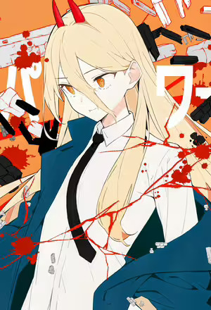 Power Chainsaw Man Anime Blonde Demon Girl with Blood Wallpaper #105